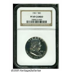 1961 50C PR69 Cameo NGC. Almost flawless with att