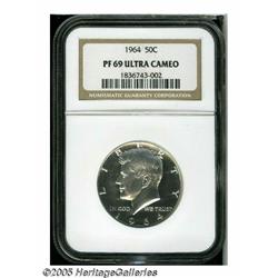 1964 50C PR69 Deep Cameo NGC. Type Two Reverse. U