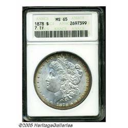 1878 7TF S$1 Reverse of 1878 MS65 ANACS. Rich gol