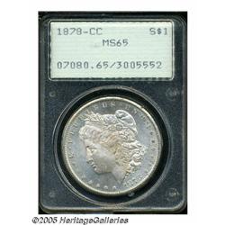 1878-CC S$1 MS65 PCGS. An outstanding example in 