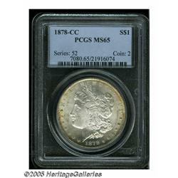 1878-CC S$1 MS65 PCGS. A frosty Gem with excellen