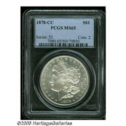 1878-CC S$1 MS65 PCGS. This is a brilliant exampl