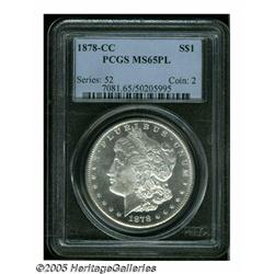 1878-CC S$1 MS65 Prooflike PCGS. An important opp