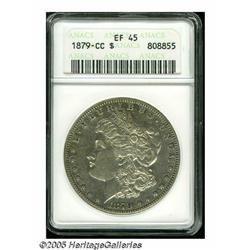 1879-CC S$1 XF45 ANACS. Normal Mintmark variety. 