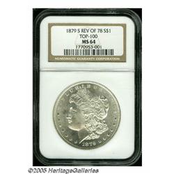 1879-S S$1 Reverse of 1878 MS64 NGC. A Top 100 Va