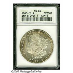 1880-CC S$1 8 Over Low 7 MS65 ANACS. VAM-6. A Top