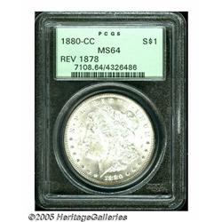 1880/79-CC S$1 Reverse of 1878 MS64 PCGS. VAM-4. 