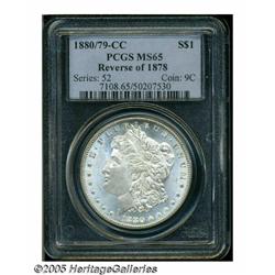 1880/79-CC S$1 Reverse of 1878 MS65 PCGS. VAM-4. 
