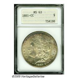 1881-CC S$1 MS63 ANACS. A lustrous and sharply st