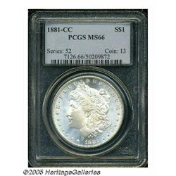 1881-CC S$1 MS66 PCGS. Despite the relatively low