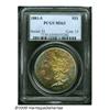 Image 1 : 1881-S S$1 MS63 PCGS. The obverse is entirely ton