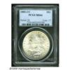 Image 1 : 1882-CC S$1 MS66 PCGS. Fully lustrous and highly 