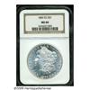 Image 1 : 1883-CC S$1 MS66 NGC. A stone-white and moderatel