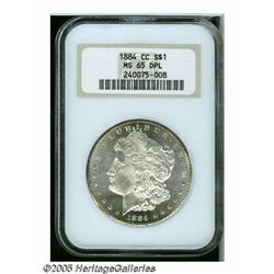 1884-CC S$1 MS65 Deep Mirror Prooflike NGC. A fro