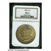 Image 1 : 1885 S$1 MS67 NGC. Well struck and highly lustrou