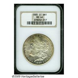 1885-CC S$1 MS64 NGC. This is a lovely example wi