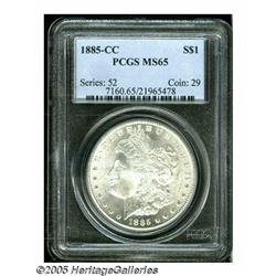 1885-CC S$1 MS65 PCGS. VAM-4. A Hot 50 Variety. A