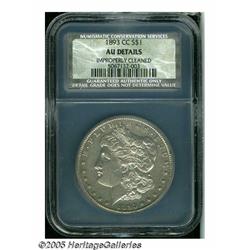 1893-CC S$1 AU Details, Improperly Cleaned, NCS. 