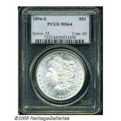 1894-S S$1 MS64 PCGS. This is a wonderful example