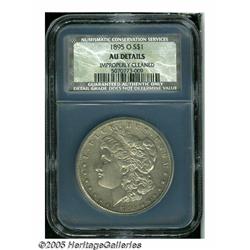 1895-O S$1 AU Details, Improperly Cleaned, NCS. A