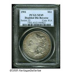 1901 S$1 Doubled Die Reverse XF45 PCGS. VAM-3. A 