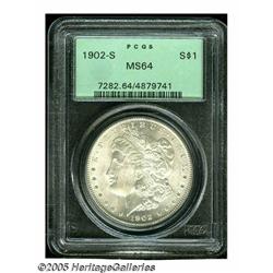 1902-S S$1 MS64 PCGS. Wisps of olive color grace 