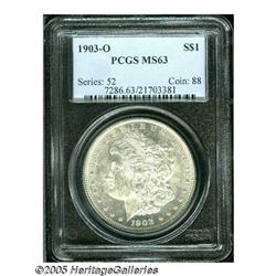 1903-O S$1 MS63 PCGS. A gently toned and lustrous