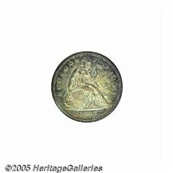 1840 S$1 MS60 NGC. Rich golden-brown and olive co