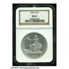 Image 1 : 1875-S T$1 MS61 NGC. Type One Reverse, Large S. A