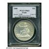 Image 3 : 1880 T$1 PR63 PCGS. Faint traces of champagne ton