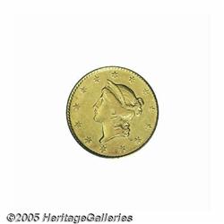 1849-C G$1 Closed Wreath AU53 PCGS. Variety 2-B. 