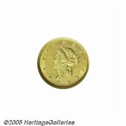 1849-C G$1 Closed Wreath MS61 NGC. Variety 2-B. A