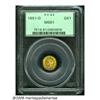 Image 1 : 1851-O G$1 MS61 PCGS. This bright lemon-gold Mint