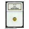 Image 3 : 1853 G$1 MS65 NGC. The 1853 is one of the most co