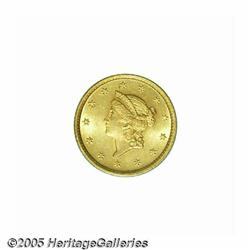 1854 G$1 Type One MS64 PCGS. We see no reason for