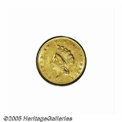 1854 G$1 Type Two MS62 PCGS. Although struck from