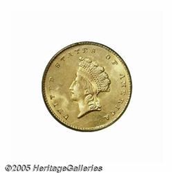 1855 G$1 MS65 PCGS. The desirability of this issu