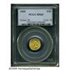 Image 3 : 1855 G$1 MS65 PCGS. The desirability of this issu
