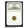 Image 3 : 1859 G$1 MS65 NGC. Most Philadelphia Mint Gold Do