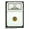 Image 3 : 1883 G$1 MS68 NGC. Only 10,800 business strikes w