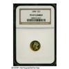 Image 3 : 1884 G$1 PR67 Cameo NGC. Doubled Date. Breen-6107