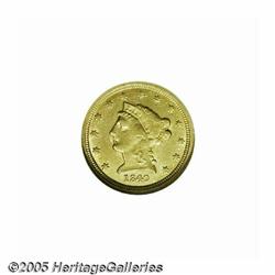 1840-O $2 1/2 MS60 NGC. The 1840-O is a very scar