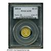Image 3 : 1852-D $2 1/2 AU55 PCGS. Variety 15-M, the only d