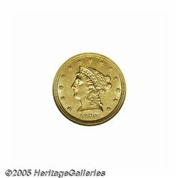 1859-S $2 1/2 MS61 NGC. Fewer than 125 1859-S Qua