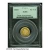 Image 1 : 1869 $2 1/2 AU55 PCGS. Ample prooflike luster out