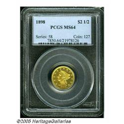 1898 $2 1/2 MS64 PCGS. At first glance, this Choi