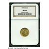 Image 1 : 1900 $2 1/2 MS66 NGC. Potent luster and exception