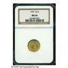 Image 1 : 1907 $2 1/2 MS64 NGC. Highly lustrous and sharply
