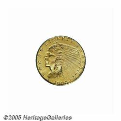 1908 $2 1/2 MS64 PCGS. Sharply struck, with a cou