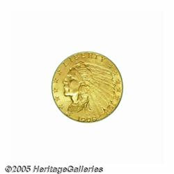 1908 $2 1/2 MS65 PCGS. A sharply struck Gem that 